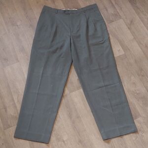 Lanificio F.lli Cerruti Uomo Confecione Men's Grey Dress Pants 17.5" Waist